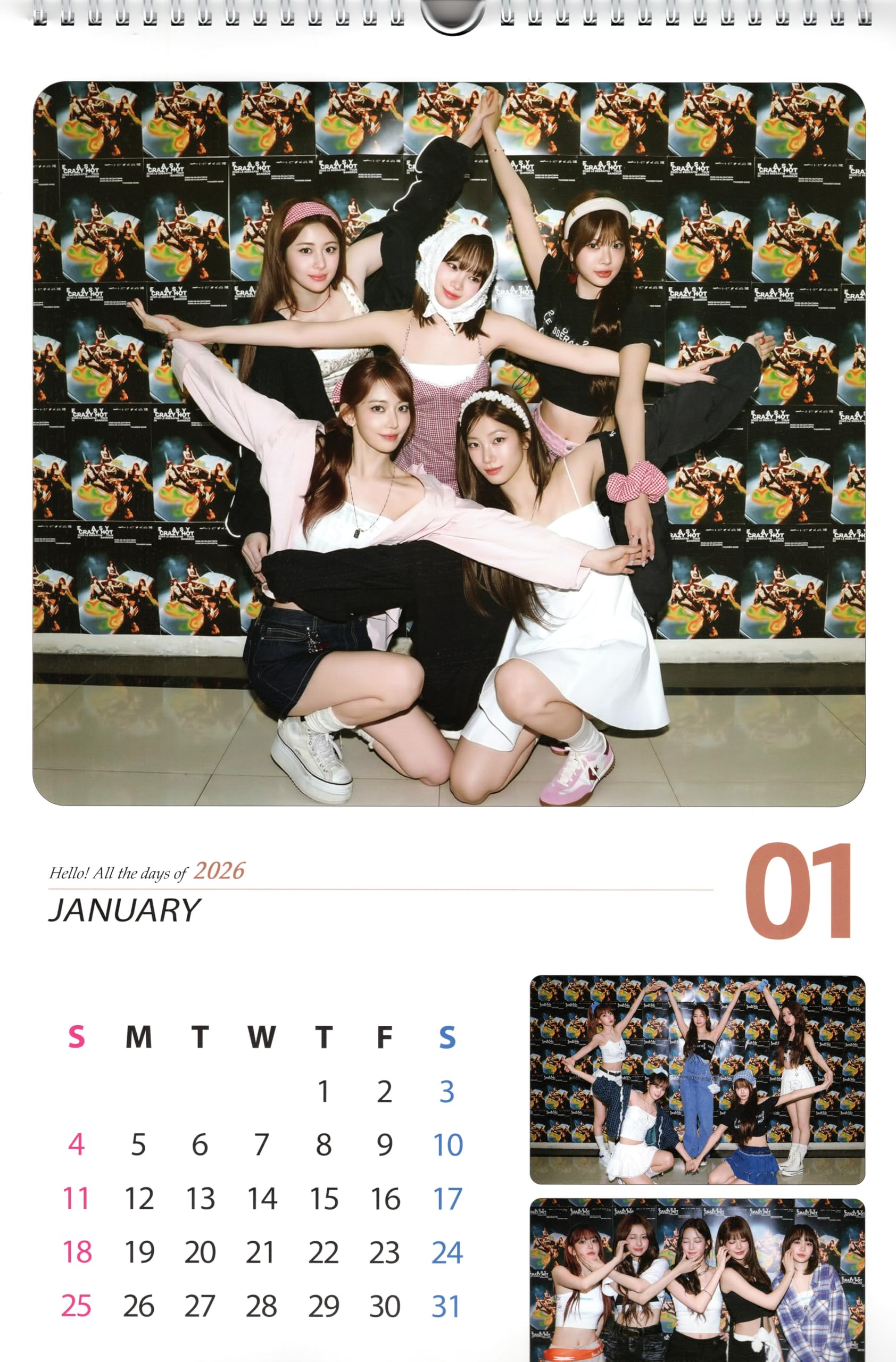 Amazon.co.jp: ルセラフィ グッズ 大判 壁掛け カレンダー 2026年 (令